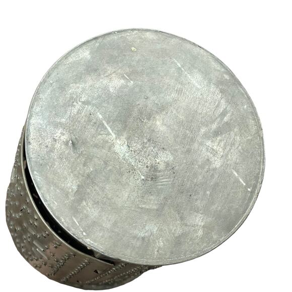 Antique Punched Tin Candle Lantern Primitive Colonial Rustic Paul Revere READ - Picture 15 of 16